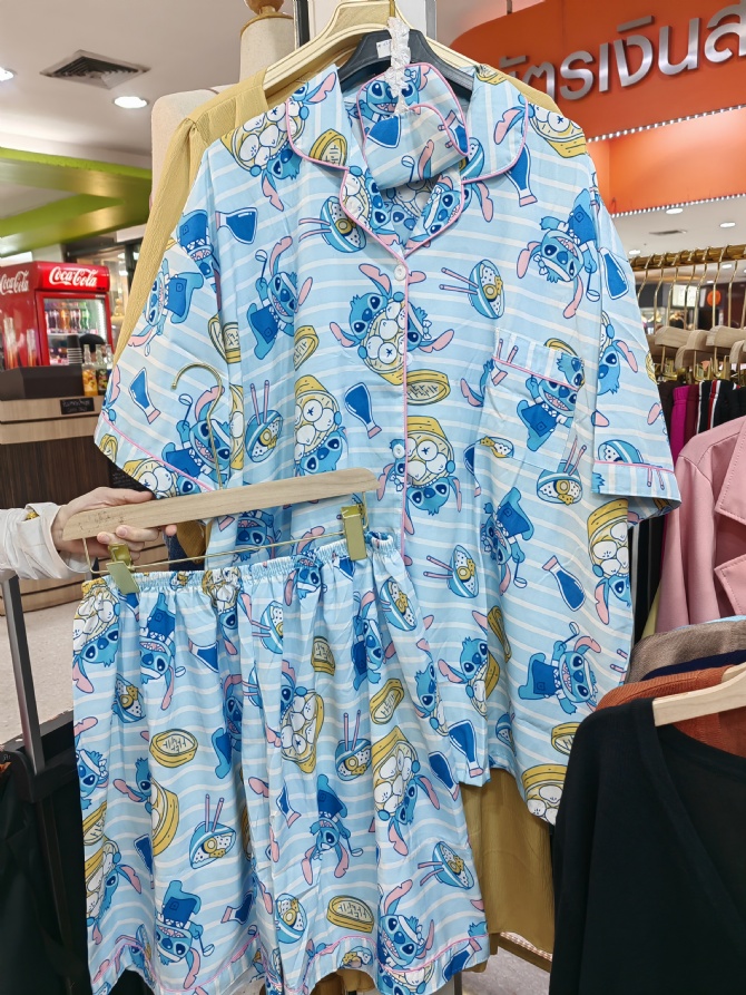 G763 大码穿搭 2XL-5XL｜天丝棉卡通睡衣套装🌛真很舒服～