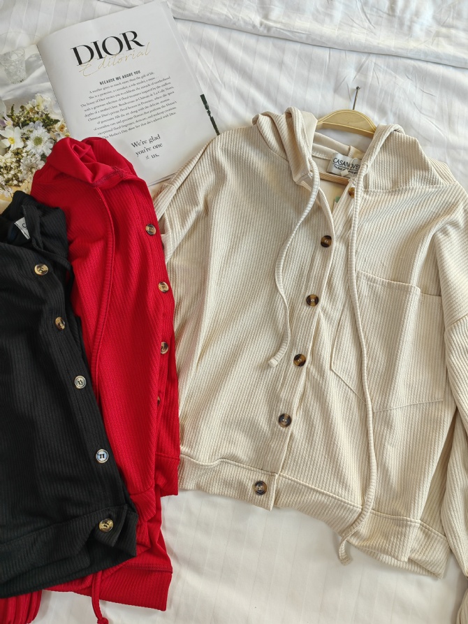G842 大码穿搭 2XL-4XL｜单穿/当外套都美美的💖连帽长袖上衣