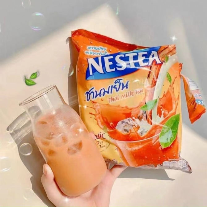 S063 冷水就能直接冲泡的泰式奶茶🥤超方便的冰茶粉！