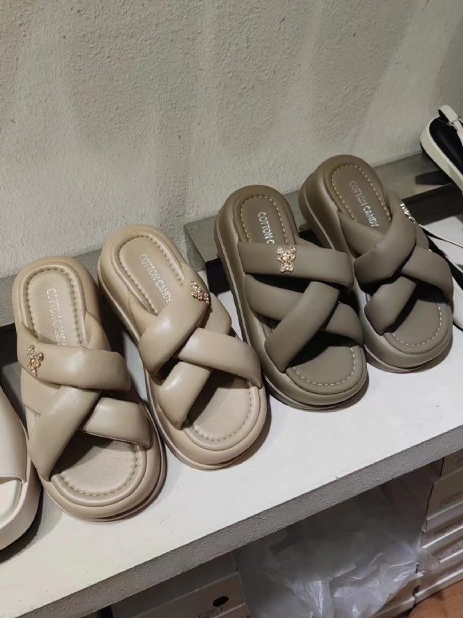 SH12 CCS COLLECTION｜钻小熊厚底凉鞋