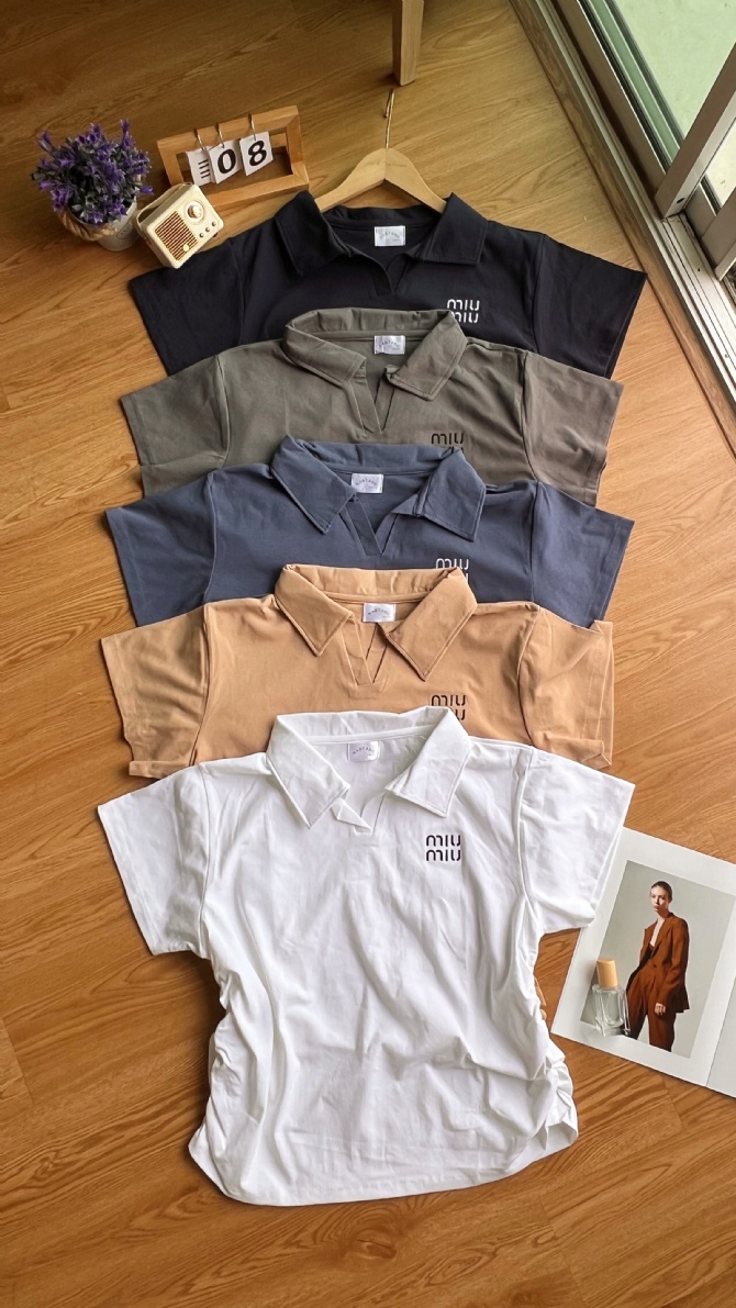 TH1109 这么显瘦的正肩Polo T 一定要有～！！！