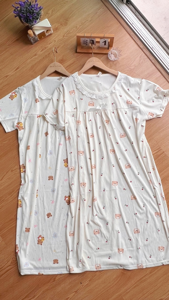 TH1147 很好穿 很舒服～！可爱到犯规的睡裙🧸🌙⭐